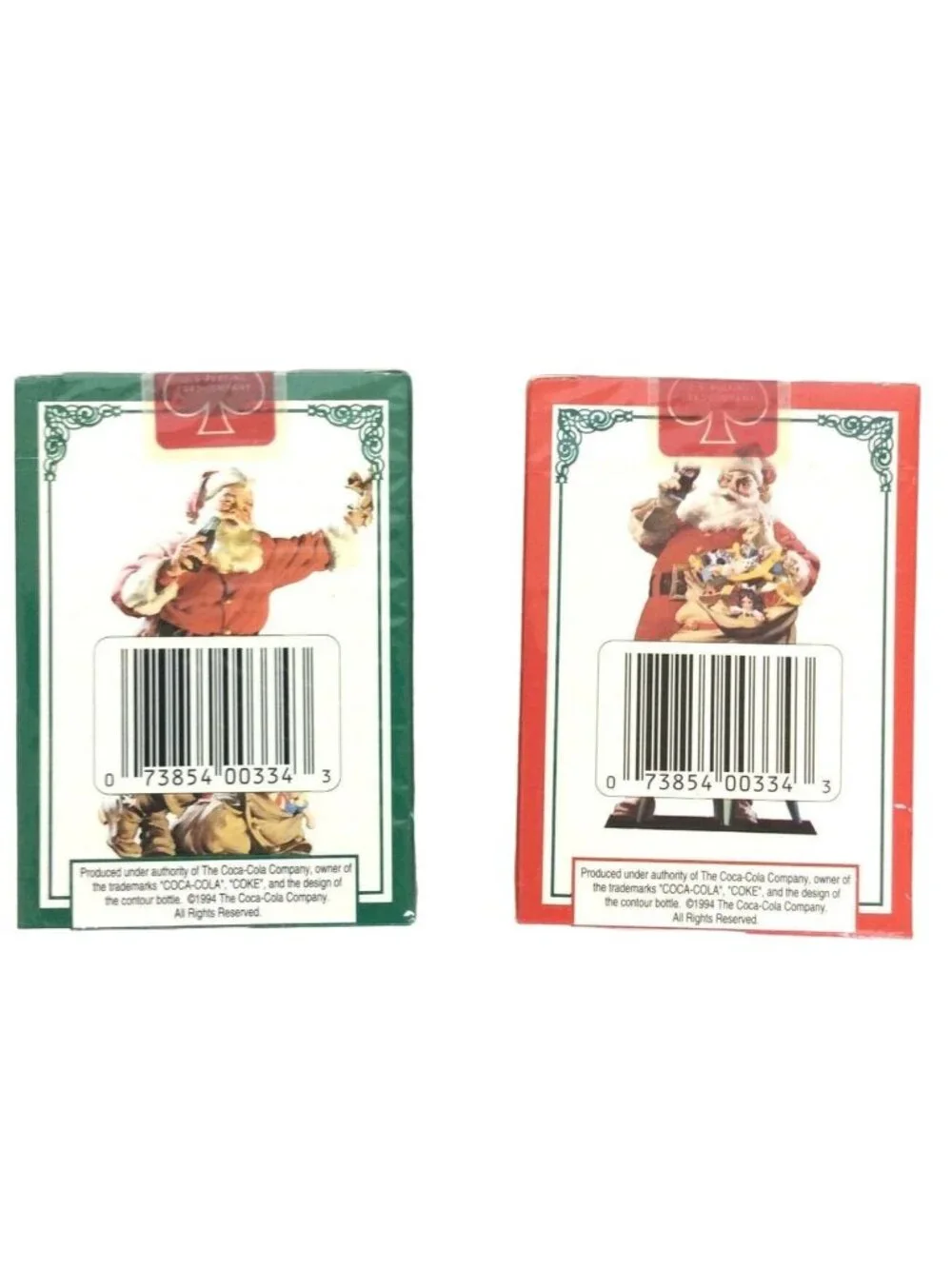 Coca-Cola Santa Claus Ltd Edition 1994 Playing Cards Double Deck Collectible Tin